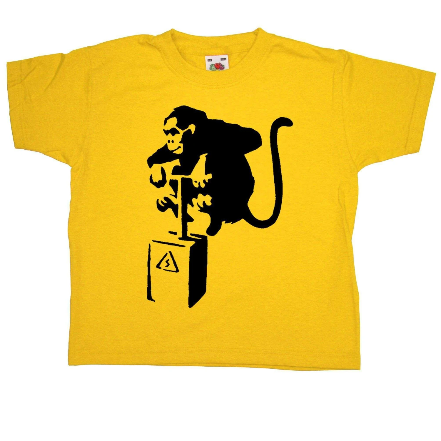 Banksy Monkey Detonator Childrens T-Shirt 5 Banksy Monkey Detonator Childrens T-Shirt - Image 5