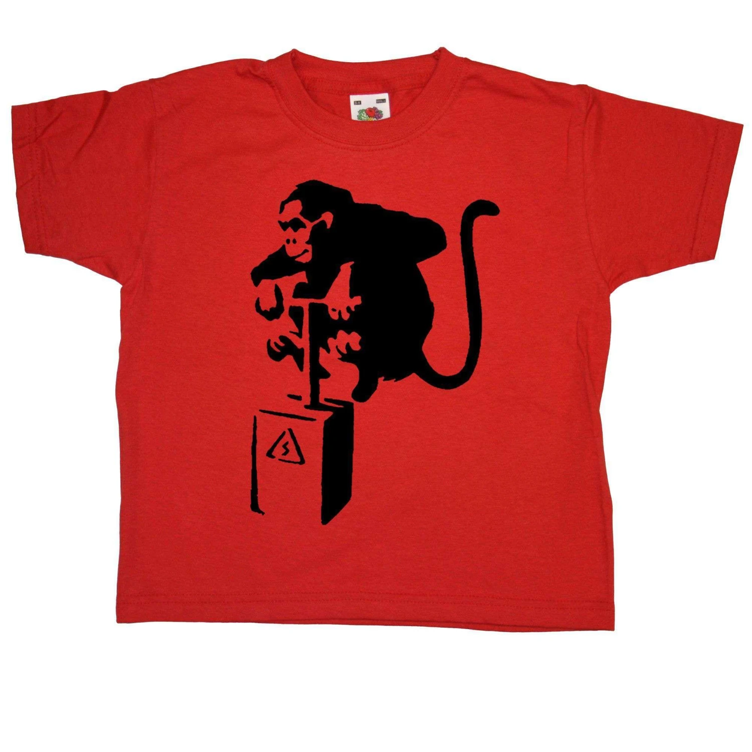 Banksy Monkey Detonator Childrens T-Shirt 2 Banksy Monkey Detonator Childrens T-Shirt - Image 2