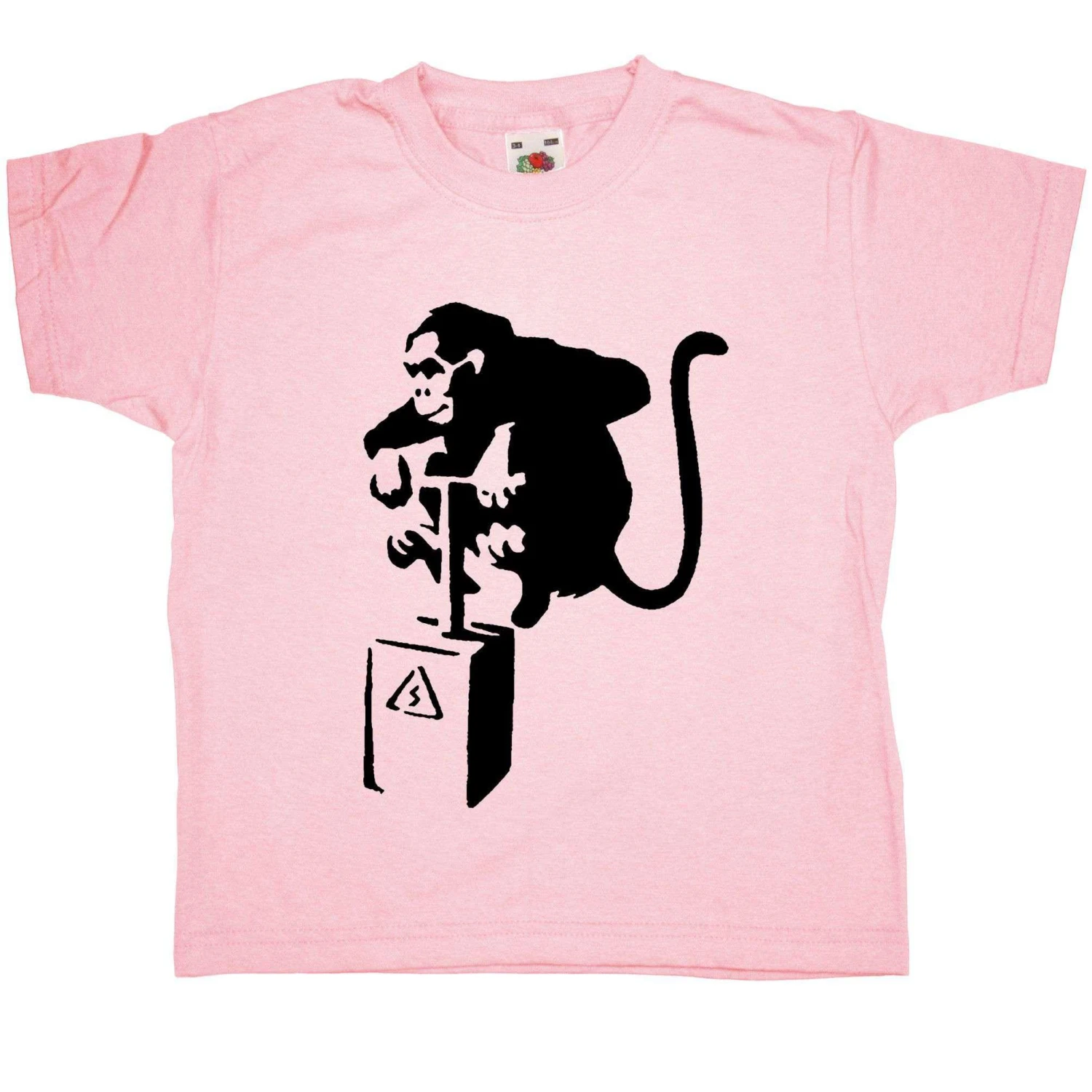 Banksy Monkey Detonator Childrens T-Shirt 1 Banksy Monkey Detonator Childrens T-Shirt