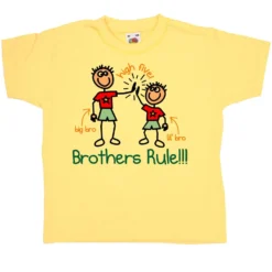 Brothers Rule T-Shirt -Maria Kids Central Brothers Rule Mens T Shirt 8Ball 3908
