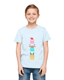 Christmas Ghost Munching Kids T-Shirt 16 Christmas Ghost Munching Kids T-Shirt -Maria Kids Central Christmas Ghost Munching Kids Graphic T Shirt 8Ball 3920