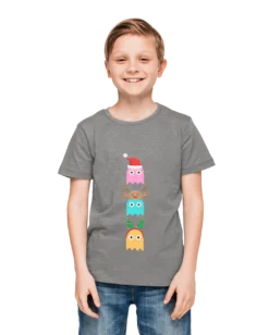 Christmas Ghost Munching Kids T-Shirt 15 Christmas Ghost Munching Kids T-Shirt -Maria Kids Central Christmas Ghost Munching Kids Graphic T Shirt 8Ball 473