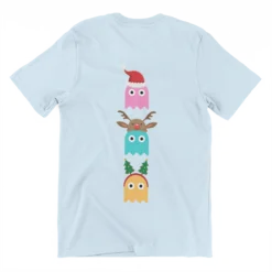 Christmas Ghost Munching Kids T-Shirt 22 Christmas Ghost Munching Kids T-Shirt -Maria Kids Central Christmas Ghost Munching Kids Graphic T Shirt 8Ball 6148