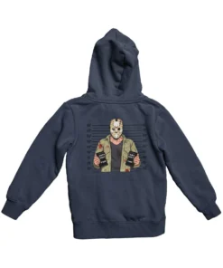 Jason Mugshot Horror Film Tribute Adult Back Printed Hoodie 6 Jason Mugshot Horror Film Tribute Adult Back Printed Hoodie -Maria Kids Central Jason Mugshot Horror Film Tribute Adult Back Printed Unisex Hoodie 8Ball 9203
