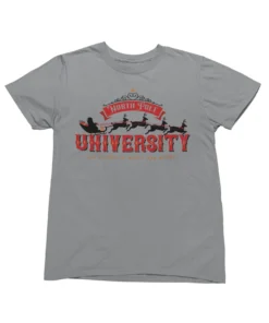 North Pole University Christmas T-Shirt -Maria Kids Central North Pole University Christmas Unisex Mens Graphic T Shirt 8Ball 6320