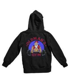 Old Mans Gym Back Printed Christmas Hoodie 6 Old Mans Gym Back Printed Christmas Hoodie -Maria Kids Central Old Mans Gym Back Printed Christmas Graphic Hoodie 8Ball 1108