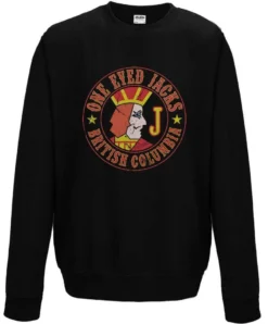 One Eyed Jacks Circular Logo Hoodie -Maria Kids Central One Eyed Jacks Circular Logo Hoodie For Men and Women 8Ball 8495