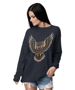 Owl Tattoo Design Sweatshirt