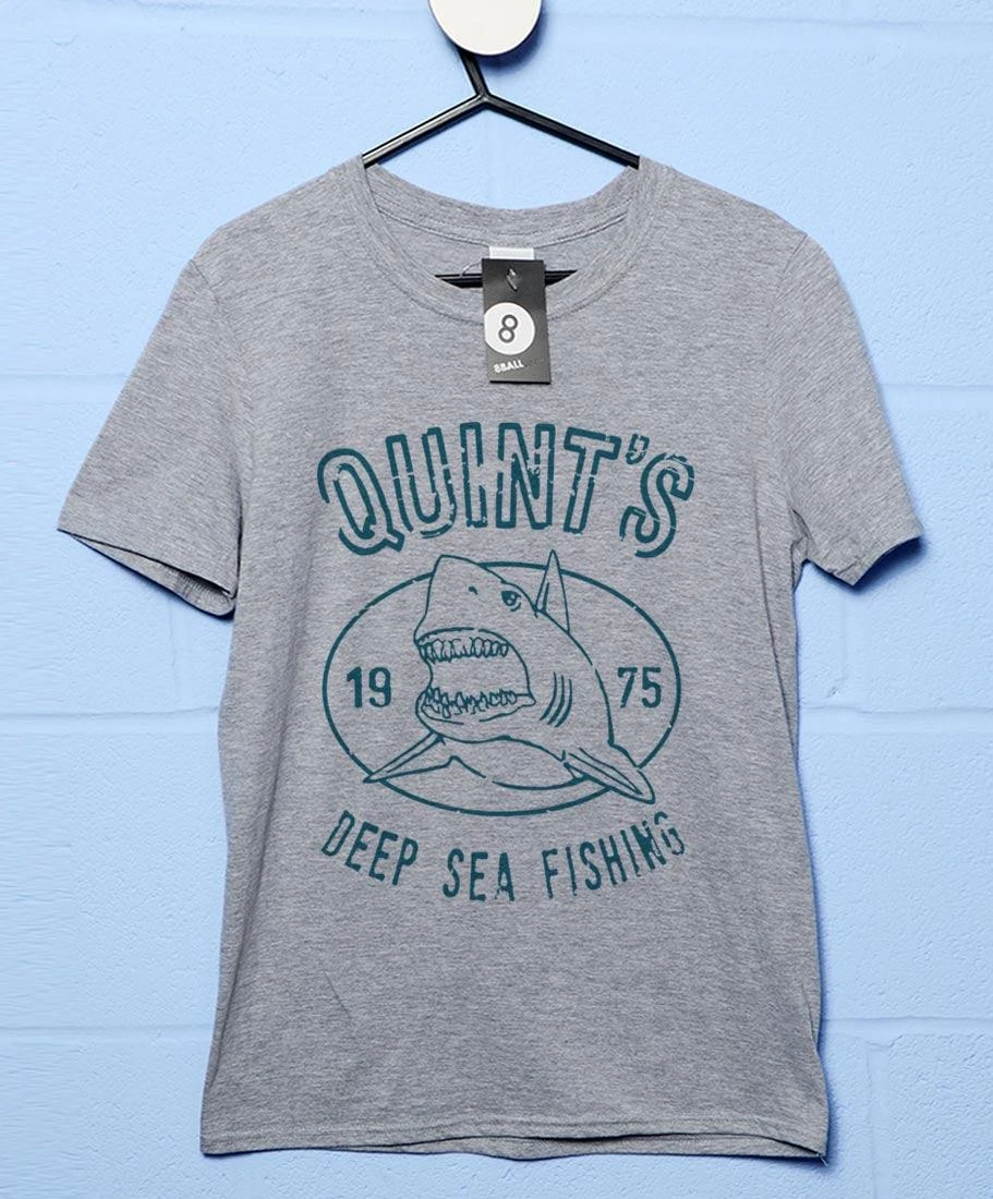 Quints Deep Sea Fishing Shark T-Shirt 1 Quints Deep Sea Fishing Shark T-Shirt