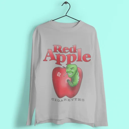 Red Apple Cigarettes Long Sleeve T-Shirt -Maria Kids Central Red Apple Cigarettes Long Sleeve Top 8Ball 9826