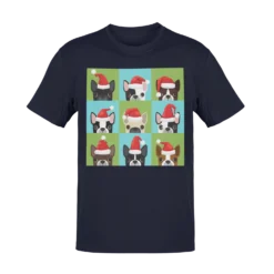 Santa Hat Pugs Christmas Kids T-Shirt -Maria Kids Central Santa Hat Pugs Christmas Kids T Shirt 8Ball 451