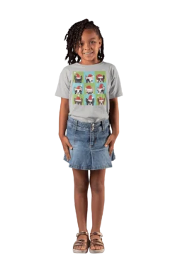 Santa Hat Pugs Christmas Kids T-Shirt -Maria Kids Central Santa Hat Pugs Christmas Kids T Shirt 8Ball 5064