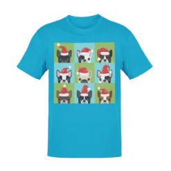 Santa Hat Pugs Christmas Kids T-Shirt -Maria Kids Central Santa Hat Pugs Christmas Kids T Shirt 8Ball 6228