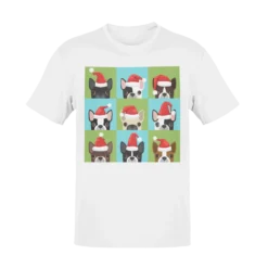 Santa Hat Pugs Christmas Kids T-Shirt -Maria Kids Central Santa Hat Pugs Christmas Kids T Shirt 8Ball 8399