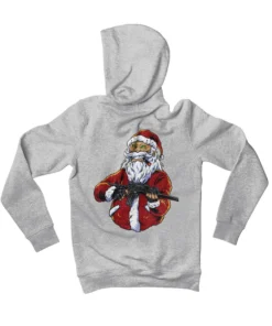 Santa Shoot Em All Back Printed Christmas Hoodie 7 Santa Shoot Em All Back Printed Christmas Hoodie -Maria Kids Central Santa Shoot Em All Back Printed Christmas Graphic Hoodie 8Ball 2521