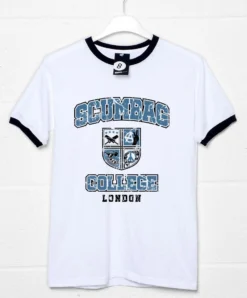 Scumbag Crest Collegiate Style Ringer T-Shirt