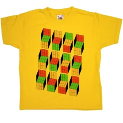 Sheldon's Optical Illusion Cubes Childrens T-Shirt
