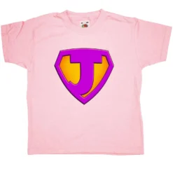 Super Hero J Age 7-8 Childrens T-Shirt