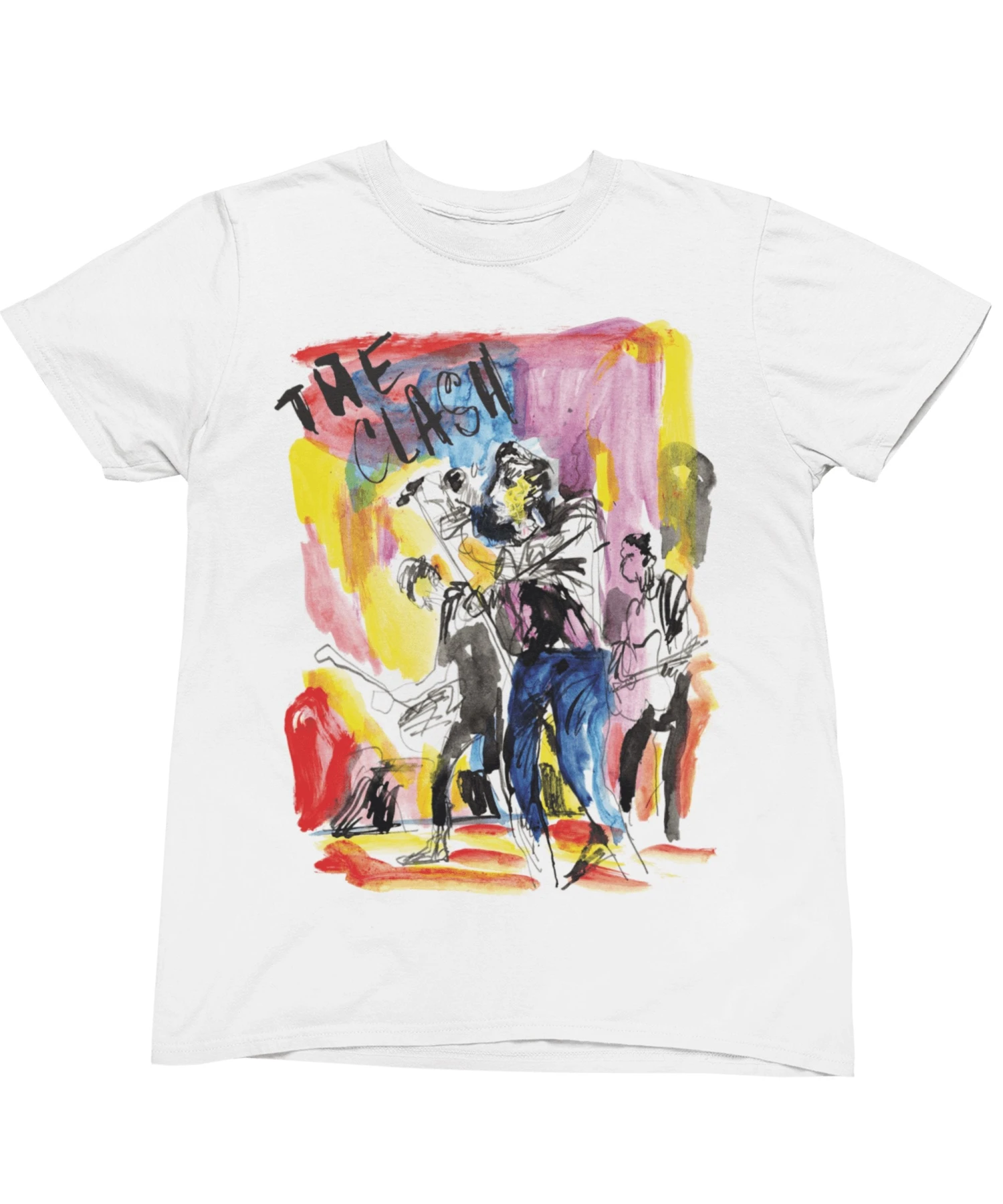 The Clash On Tour Band On Stage 2 T-Shirt 1 The Clash On Tour Band On Stage 2 T-Shirt