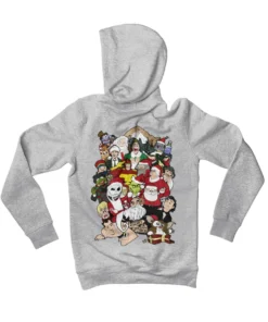 Top Notchy Christmas Chaos Back Printed Xmas Hoodie -Maria Kids Central Top Notchy Christmas Chaos Back Printed Xmas Graphic Hoodie 8Ball 3801