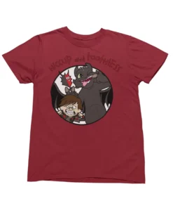 Top Notchy Hiccup And Toothless T-Shirt -Maria Kids Central Top Notchy Hiccup and Toothless Men s Unisex Unisex T Shirt For Men And Women 8Ball 9551