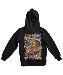 Top Notchy Saturday Morning Cartoons Back Printed Hoodie -Maria Kids Central Top Notchy Saturday Morning Cartoons Back Printed Hoodie For Men and Women 8Ball 3229