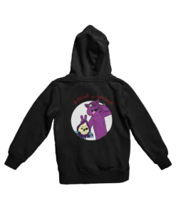 Top Notchy Skeletor And Panther Back Printed Hoodie -Maria Kids Central Top Notchy Skeletor and Panther Back Printed Unisex Hoodie 8Ball 8887