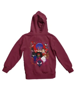 Top Notchy Spiderverse Explosion Back Printed Hoodie -Maria Kids Central Top Notchy Spiderverse Explosion Back Printed Unisex Hoodie 8Ball 1275