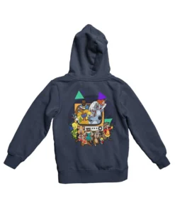 Top Notchy TV Toon Number 2 Back Printed Hoodie