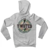 Twisted Candy Cane Colour Back Printed Christmas Hoodie